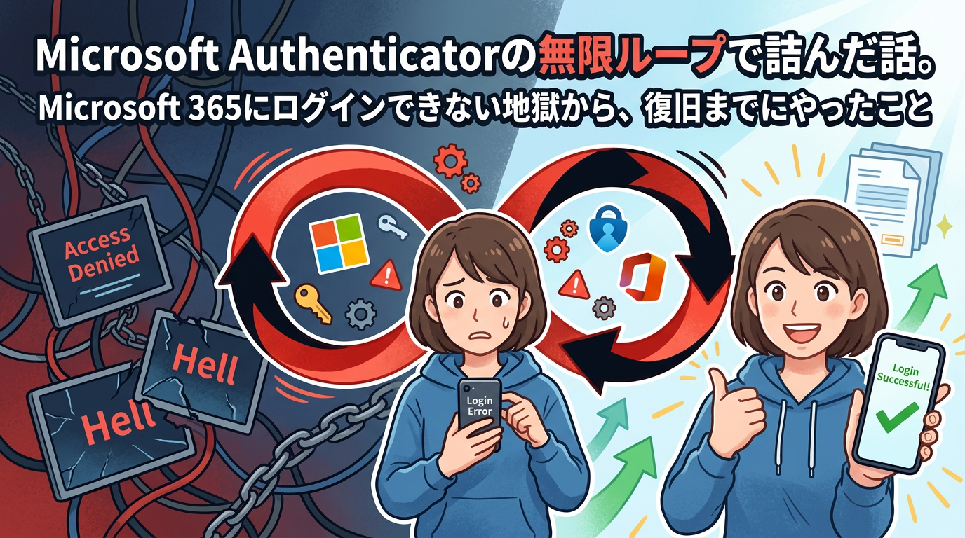 Microsoft Authenticatorの無限ループで詰んだ